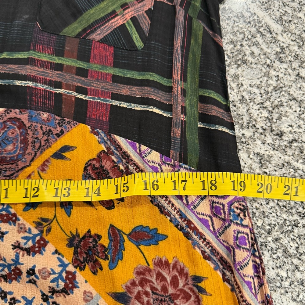 ODDY Bohemian button up long sleeve fringe Dress duster cardigan small S free - Picture 13 of 16